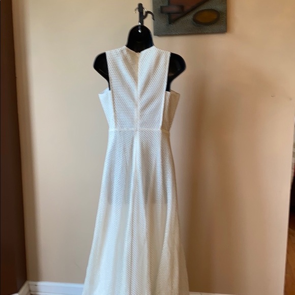 NWT GRACIA SLEEVELESS CREAM & GOLD MAXI DRESS - Picture 3 of 13